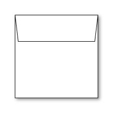 Envelope, White, Square-8, Silk