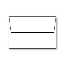 Envelope, White, A-8, Linen