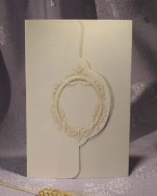 Smoke Sculptured Ring Foldover, Antique-White, A-9 (princess), Linen