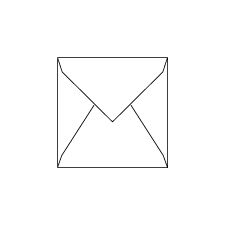 Envelope, Ultra-White, Square-5, Cypress