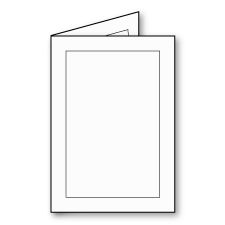 Front & Inside Panel Foldover, Polar-White, Majestic, Impressa, 130lb