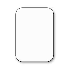 Round Edge Flat Card, Polar-White, Majestic, Impressa, 260lb