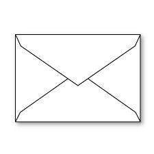 Envelope, Ultra-White, Majestic, Cypress