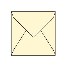 Envelope, Nature-White, Square-7, Cypress