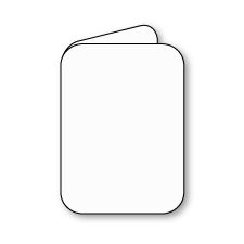 Round Edge Foldover, Polar-White, Gallant, Impressa, 90lb